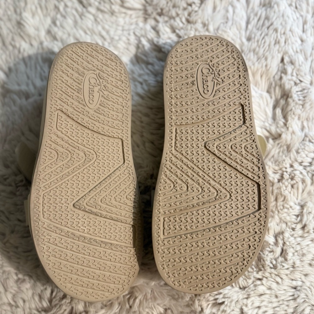 Chaco Townes leather Slide Midform JCH109394 Slip On Sandals in Angora 8 - Picture 11 of 13